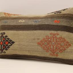 Throw Pillow, Sofa 12x20 in 30x50 cm, Vintage Kilim Pillow, Home Cushion Cover Boho Pillow Throw Koef-634 - thumbnail 3