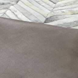 Cowhide Patchwork Rug White, Cream & Grey Triangles - thumbnail 4