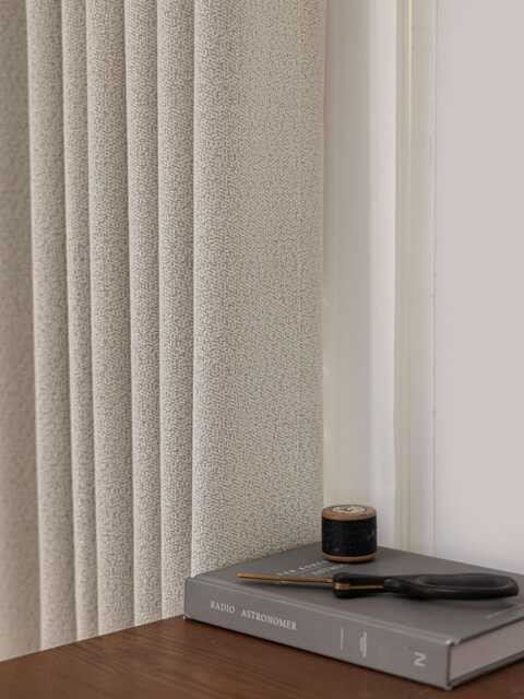 Dillner Linen Cotton Blend Curtain, 6 Colors, Textured Semi-Blackout Window Drapery For Living Room & Bedroom, Up To 85% Light Blocking, 1Pc - image 1