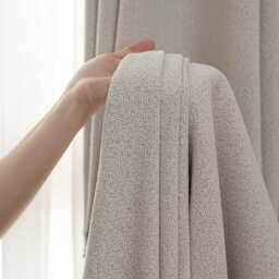 Dillner Linen Cotton Blend Curtain, 6 Colors, Textured Semi-Blackout Window Drapery For Living Room & Bedroom, Up To 85% Light Blocking, 1Pc - thumbnail 3