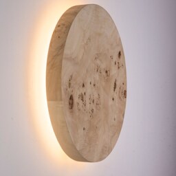 Modern Nordic Poplar Wood Wall Lamp - Geometric Led Sconce - thumbnail 2