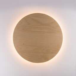Modern Nordic Poplar Wood Wall Lamp - Geometric Led Sconce