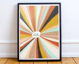 70S Style Retro Art Print - You Are Everything Original Gallery Wall New Home Gift - thumbnail 1