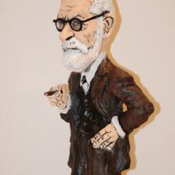 Sigmund Freud Art, Handmade Figurine, Sculpture - thumbnail 2