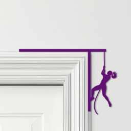 Door Topper Climbing Woman Various Colours Top Of Decorative Sign - Sign, Novelty Wall Decor, Frame Art, Art - thumbnail 4