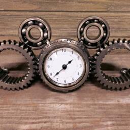 Custom Steel Gear Desk Clocks - thumbnail 4