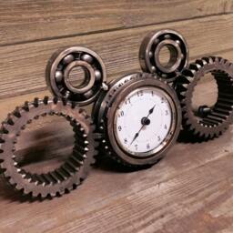 Custom Steel Gear Desk Clocks - thumbnail 3