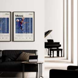 Messi Barca Legend Poster, Lionel Football Wall Art, Barcelona Soccer Print, Goat Room Decor, Fan Gift - thumbnail 4