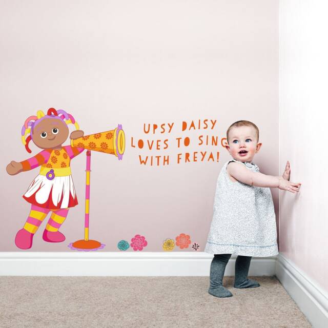 Personalised Upsy Daisy With Megaphone in The Night Garden Wall Sticker - image 1