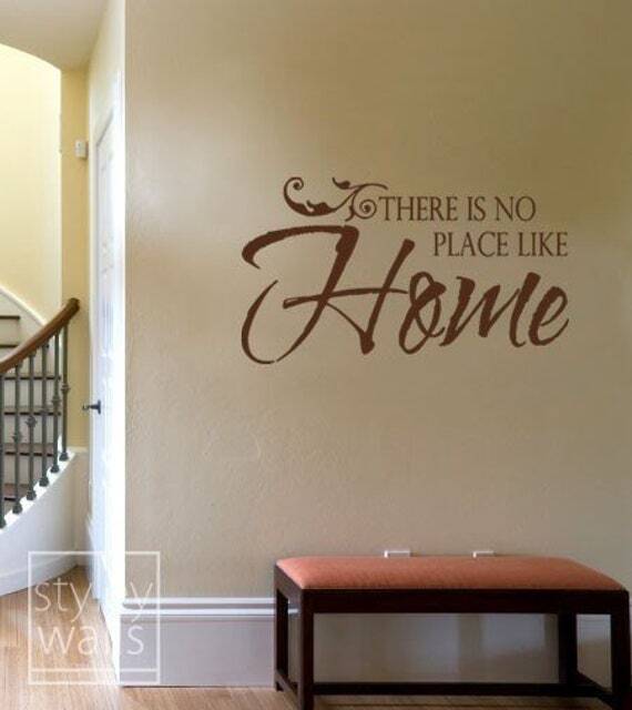 Home Wall Quote Decal, There Is No Place Like Vinyl Lettering Decal For Living Room Kitchen Decor - image 1