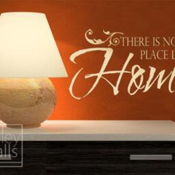 Home Wall Quote Decal, There Is No Place Like Vinyl Lettering Decal For Living Room Kitchen Decor - thumbnail 2