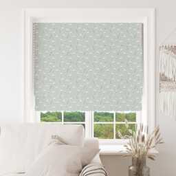Custom Roman Blind - Emma Lawrence Duck Goose Eggshell , Made To Measure Window Treatment