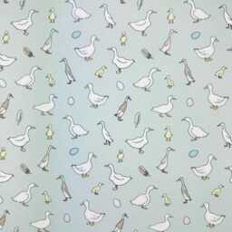 Custom Roman Blind - Emma Lawrence Duck Goose Eggshell , Made To Measure Window Treatment - thumbnail 3