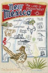 New Mexico State Pillow With Feather Insert - thumbnail 2