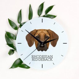 A Clock With A Rhodesian Ridgeback Dog. New Collection The Geometric Dog - thumbnail 1