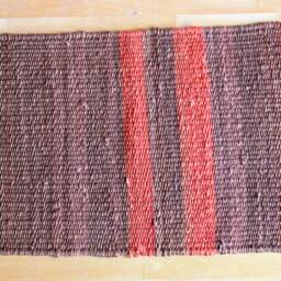 Handwoven Jute Rug Small Wavy Striped Mat - 3x2 Ft - thumbnail 2