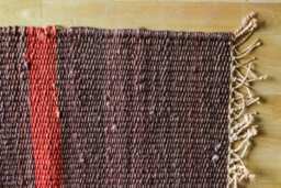 Handwoven Jute Rug Small Wavy Striped Mat - 3x2 Ft - thumbnail 1