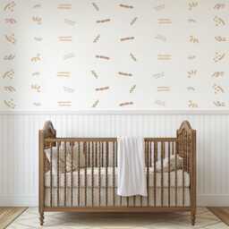 Nursery Wall Stickers, Neutral Decor, Boho Decals, Kids Room Playroom Baby Art, Peel & Stick - thumbnail 2