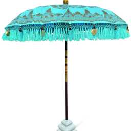 Bali Parasol Base Large Terrazzo Grey, 27Kg Standalone Garden - thumbnail 4