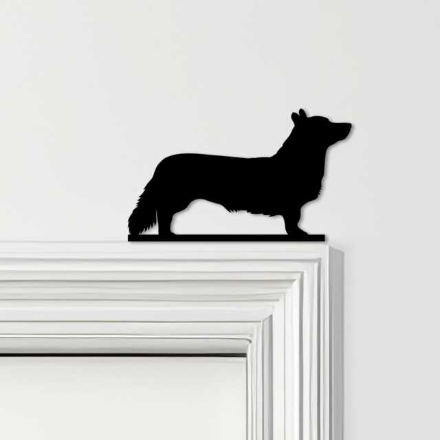 Door Topper Cardigan Welsh Corgi Dog Various Colours Top Of Decorative Sign - Novelty Wall Decor, Frame Art, Art - image 1