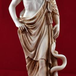 Asclepius God Of Healing Medicine Greek Statue - 23cm/9Inches Patina - thumbnail 3