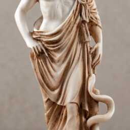 Asclepius God Of Healing Medicine Greek Statue - 23cm/9Inches Patina - thumbnail 2
