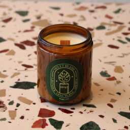 Lavender Soy Candle Violet Dreams Aromatherapy, Wooden Wick - 9Oz - thumbnail 3