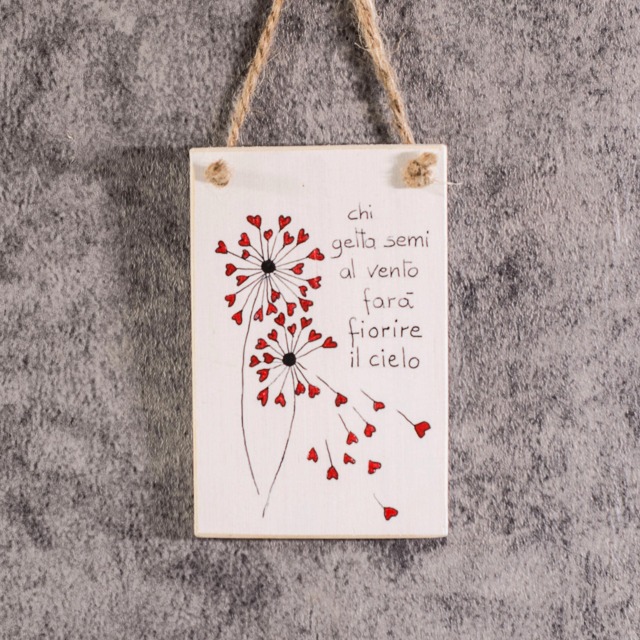 Heart, Red, Love, Friendship, Recycled Wood, Dandelions, Picture, Soul - image 1