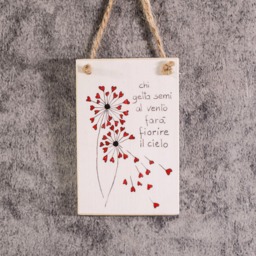 Heart, Red, Love, Friendship, Recycled Wood, Dandelions, Picture, Soul - thumbnail 1