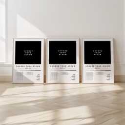 Custom Album Cover Art Prints - Set Of 3 Music Posters - thumbnail 1