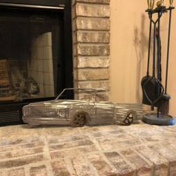 Handmade Metal Art 1970 Chevy Truck, Usa Made Home Decor - thumbnail 3