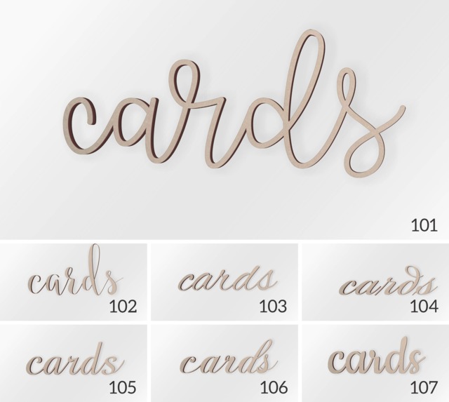 Wedding Cards Box Sign Unfinished Wooden Wall Decor - image 1