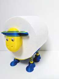 Warrington Wolves Supersheep Toilet Roll Holder - Rugby Sheep Gift, The Wire Fan Bathroom Decor, Superleague Supporters Present - thumbnail 1