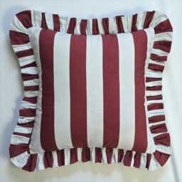 Bohemian Frill Striped Pillow Cover - Different Color Options With Edges Hello Mello Store - thumbnail 2