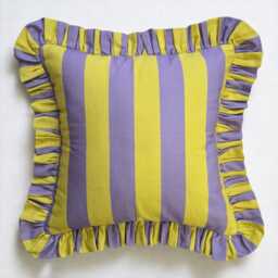 Bohemian Frill Striped Pillow Cover - Different Color Options With Edges Hello Mello Store - thumbnail 1