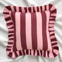 Bohemian Frill Striped Pillow Cover - Different Color Options With Edges Hello Mello Store - thumbnail 3