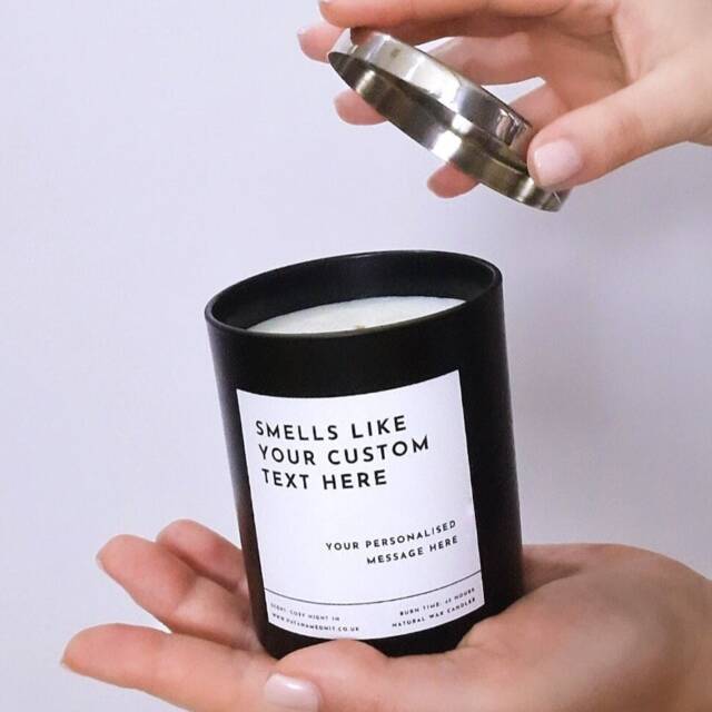 Smells Like... Custom Text Candle - image 1