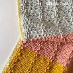 Free UK Shipping Handmade Crochet Baby Blanket, Cot Blaneket, Lap Handmade Blanket - thumbnail 3