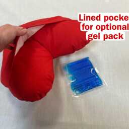 Cardiac 2 in 1 Heart Surgery/Seatbelt Pillow Post-Op Recovery Cough Cushion Transplant Gift Open Surgery 70 Fabrics - thumbnail 2