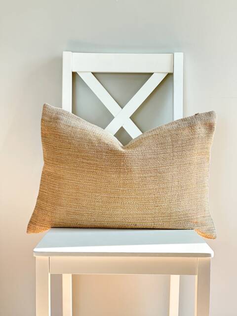 Brown Tribal Hemp Hand Woven Natural Dye Color Pillow Cover - image 1