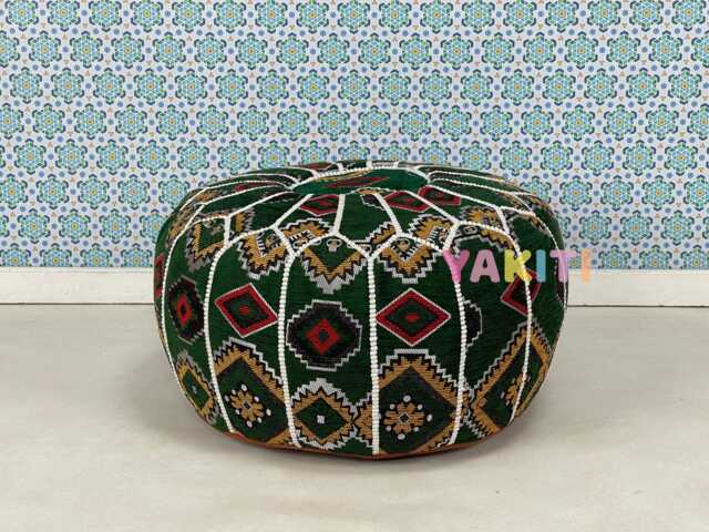 Luxury Moroccan Pouf, Authentic Ottoman Seating, Handmade Bohemian Home D??cor, Artisan-Made For Cozy Interiors - image 1