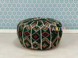 Luxury Moroccan Pouf, Authentic Ottoman Seating, Handmade Bohemian Home D??cor, Artisan-Made For Cozy Interiors