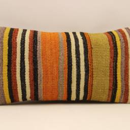 Bohemian Cushion Sofa Pillow Bed Vintage Kilim 12x24 - 30x50 cm Emroidered Lumbar Throw 4Oaf-353 - thumbnail 2