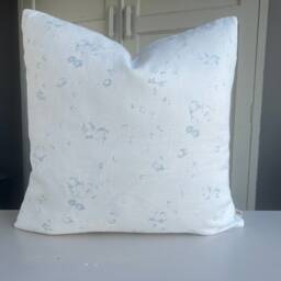Cabbages & Roses Ditzy Blue White Floral Shabby Chic Designer Cushion Pillow Cover - thumbnail 2
