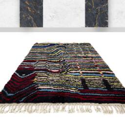 Wool Area Rug - Authentic Handmade Genuine Wool Made To Order Berber Style Free Worldwide Shipping Moroccan Rugs - thumbnail 2