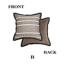 Oriental Elegance Throw Pillow Cover, Custom Home Decor, Personalized Housewarming Gift, Handmade Minimalist Design - thumbnail 4