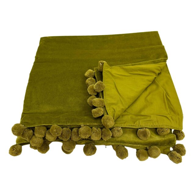 Green Velvet Throw Blanket, Olive Throw, Sofa Lime Bed Gift For Home, Orange , Orange Blanket - image 1