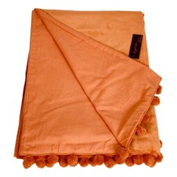 Green Velvet Throw Blanket, Olive Throw, Sofa Lime Bed Gift For Home, Orange , Orange Blanket - thumbnail 3