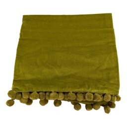 Green Velvet Throw Blanket, Olive Throw, Sofa Lime Bed Gift For Home, Orange , Orange Blanket - thumbnail 2