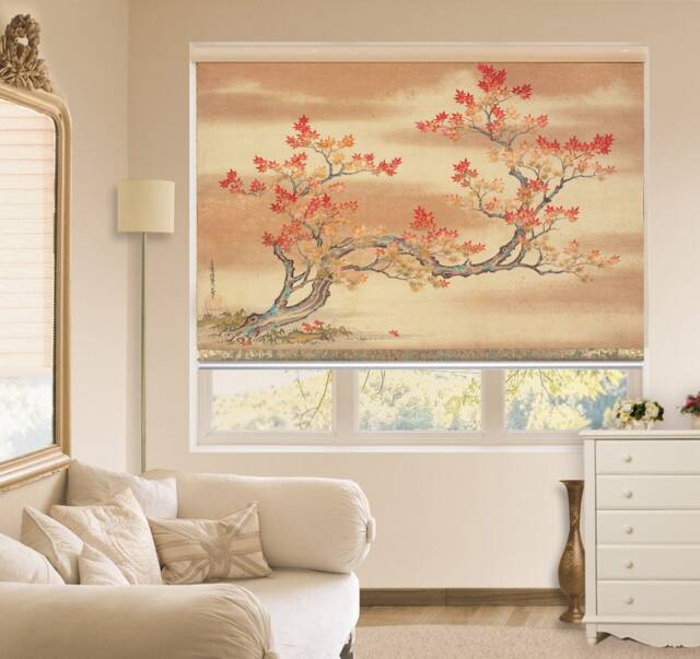 Maple Tree Fine Art Custom Made Printed Window Roller Blind - Ethn63 Regular & Blackout Shade Or Wall Mural Canvas - image 1
